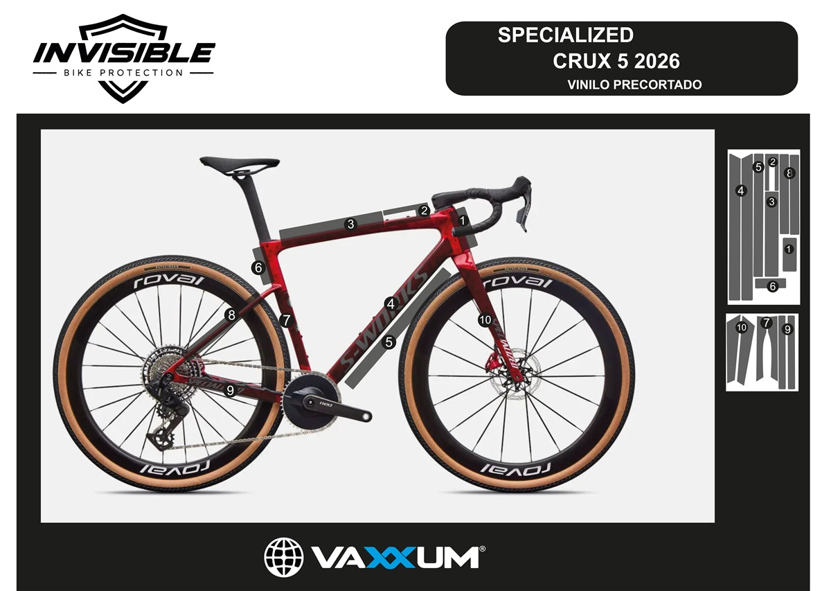 Kit vinilos protección Specialized crux