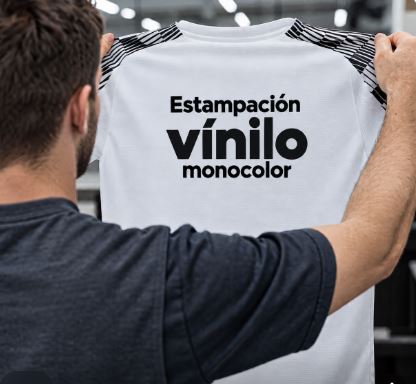 Estampación vínilo monocolor central delantero